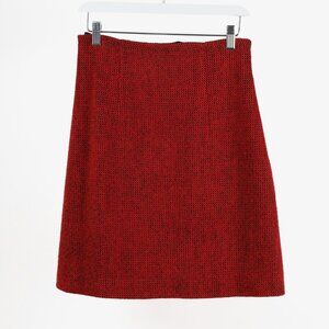 Miu Miu 2012 Checkered Wool Knit Mini Skirt